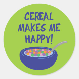 Cereal Sticker for Sale by Excali8urstuff