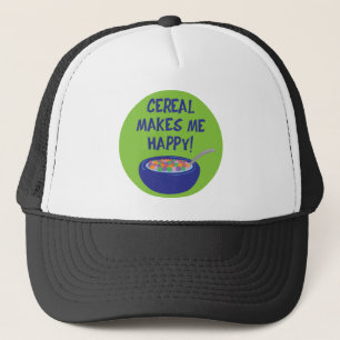 Cereal Makes Me Happy Trucker Hat