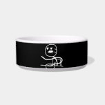 Cereal Meme Guy<br><div class="desc">Cereal Guy Pet Bowl.
Choose background color by clicking on the Customize it! button, Edit, Background.</div>