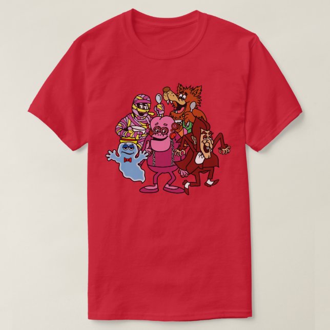 Cereal Monster Group T-Shirt (Design Front)
