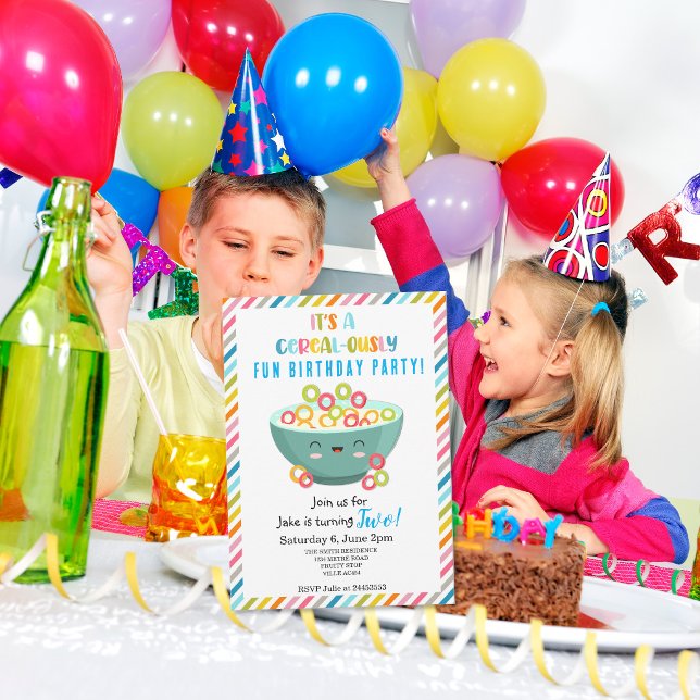 Cereal-ously Fun Birthday Party  Invitation (Creator Uploaded)