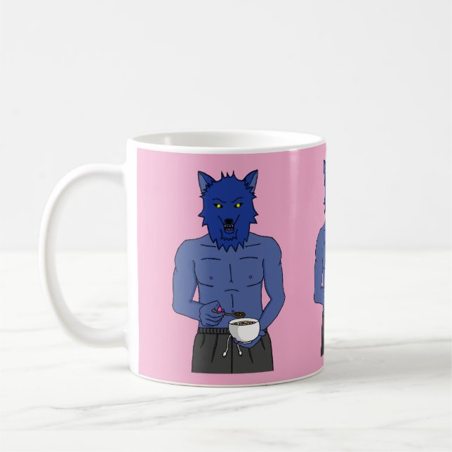 Cereal Wolf Coffee Mug (Left)