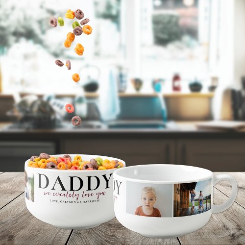 Cerealsly Love You  Dads Cereal 4 Photo Bowl