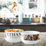 Cerealsly Love You | Personalized 4 Photo Bowl<br><div class="desc">This simple and sweet bowl says "I cerealsly love you" in trendy, modern typefaces with a spot for names and a custom message. Minimal four photo template of your favorite personal photos for a gift anyone would love. Add your choice of personalization. A perfect gift to let your other half...</div>