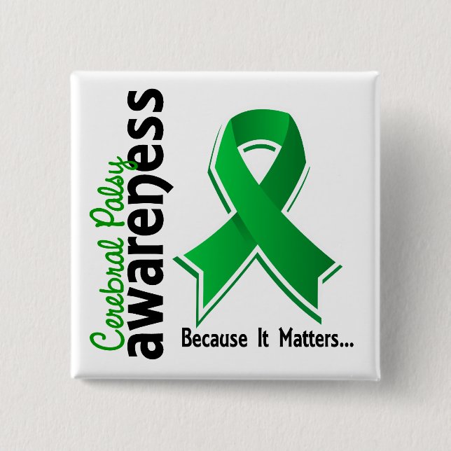 Cerebral Palsy Awareness 5 Button (Front)