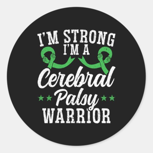 Cerebral Palsy Awareness Brain  Classic Round Sticker