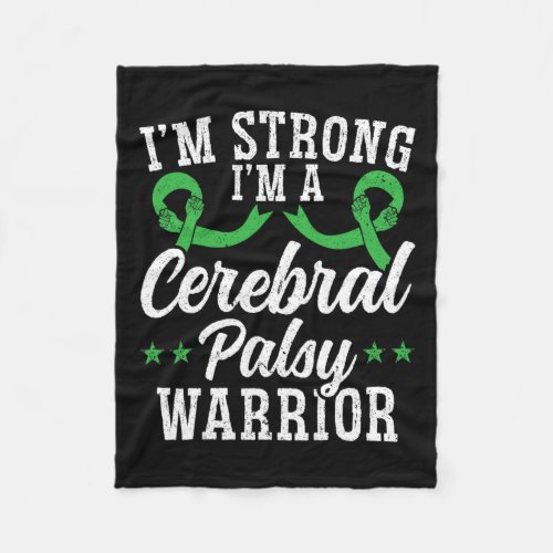 Cerebral Palsy Awareness Brain  Fleece Blanket