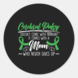 Cerebral Palsy Awareness Brain Heimerheimer Classic Round Sticker