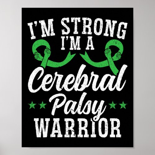 Cerebral Palsy Awareness Brain  Poster