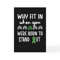 Cerebral Palsy Awareness CP Warrior Green Ribbon Card