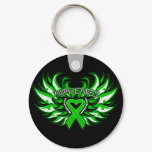 Cerebral Palsy Awareness Heart Wings.png Keychain