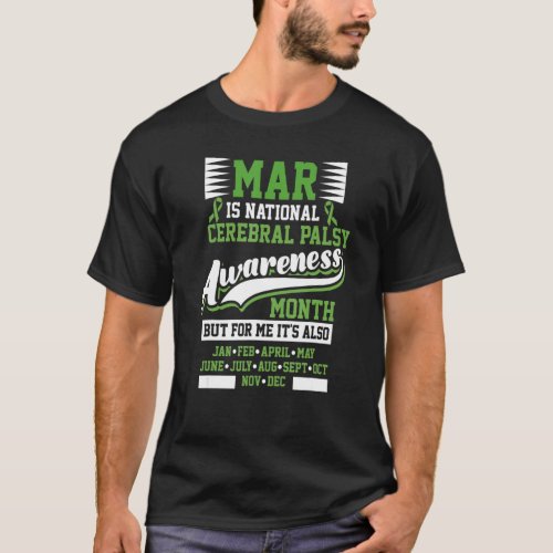 Cerebral Palsy Awareness Month March American Brai T_Shirt