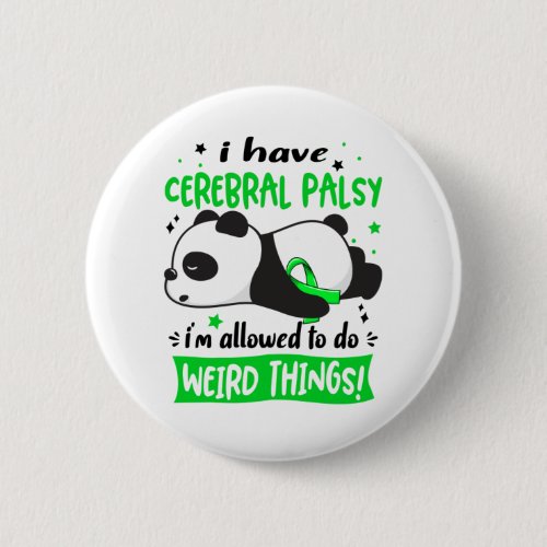 Cerebral Palsy Awareness Month Ribbon Gifts Button