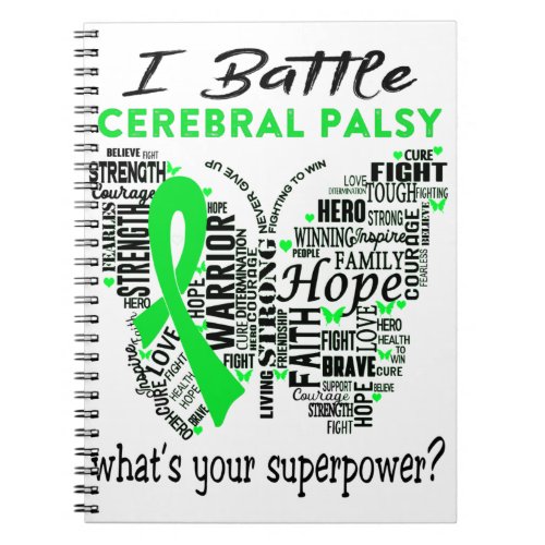 Cerebral Palsy Awareness Month Ribbon Gifts Notebook