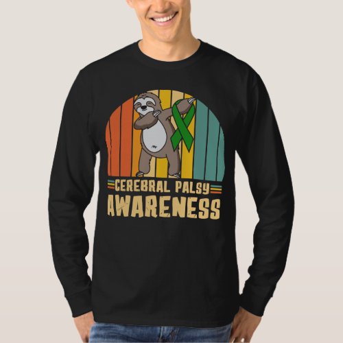 Cerebral Palsy Awareness Sloth Warrior T_Shirt