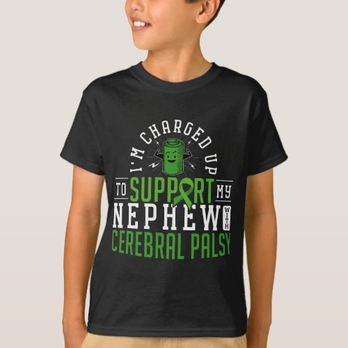 Cerebral Palsy Awareness Support Brain Nephew Dise T_Shirt