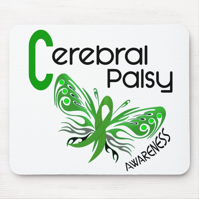Cerebral Palsy BUTTERFLY 3 Mouse Pad (Front)