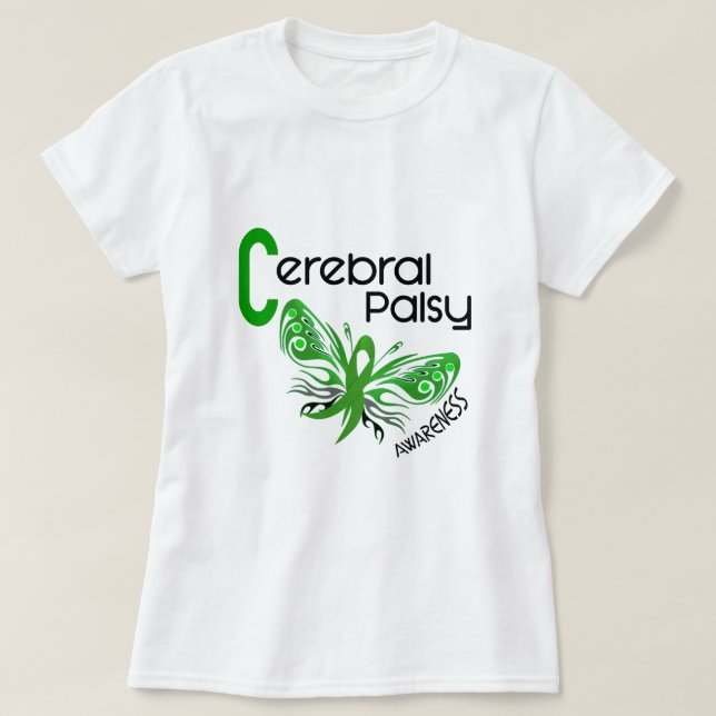 Cerebral Palsy BUTTERFLY 3 T-Shirt (Design Front)