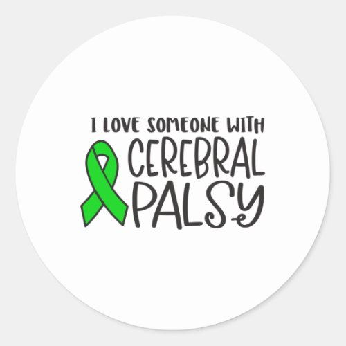 Cerebral Palsy cerebral palsy awareness Classic Round Sticker