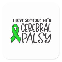 Cerebral Palsy, cerebral palsy awareness Square Sticker