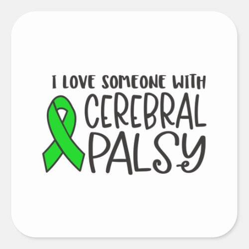 Cerebral Palsy cerebral palsy awareness Square Sticker