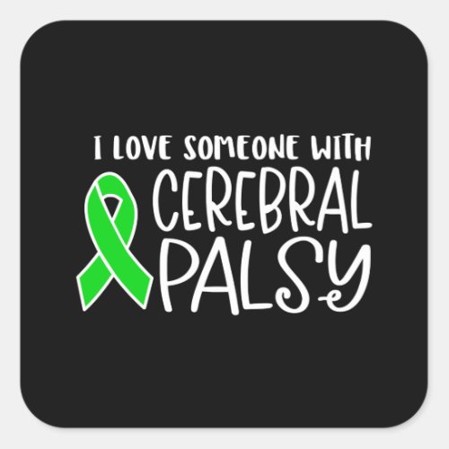 Cerebral Palsy cerebral palsy awareness Square Sticker