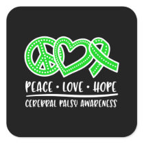 Cerebral Palsy, cerebral palsy awareness Square Sticker