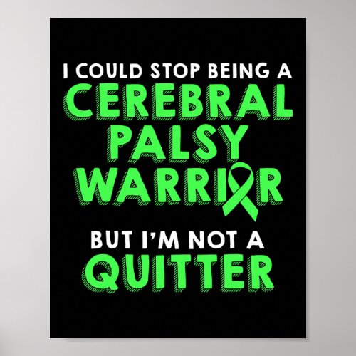 Cerebral Palsy Cp Awareness Mom Hero Warrior Survi Poster