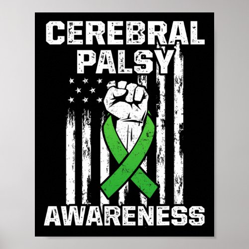 Cerebral Palsy Cp Awareness Overcoming Us Warrior  Poster