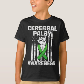 Cerebral Palsy Cp Awareness Overcoming Us Warrior  T-Shirt