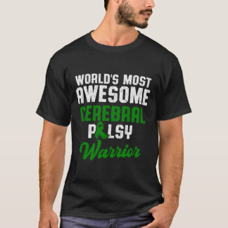 Cerebral Palsy Cp Awareness Overcoming Warrior Sur T-Shirt