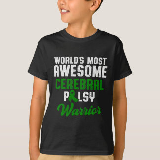 Cerebral Palsy Cp Awareness Overcoming Warrior Sur T-Shirt