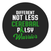 Cerebral Palsy Cp Awareness Proud Warrior Survivor Classic Round Sticker