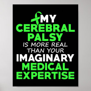 Cerebral Palsy Cp Awareness Real Warrior Survivor Poster