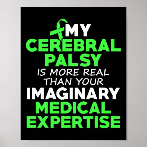 Cerebral Palsy Cp Awareness Real Warrior Survivor  Poster