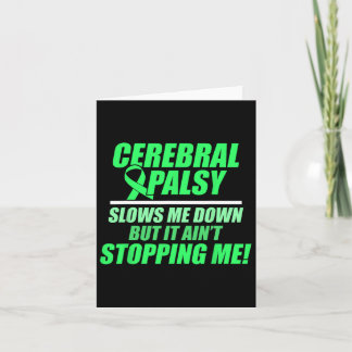 Cerebral Palsy Cp Awareness Slows Warrior Survivor Card