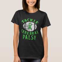 Cerebral Palsy Cp Awareness Tackle Warrior Survivo T-Shirt