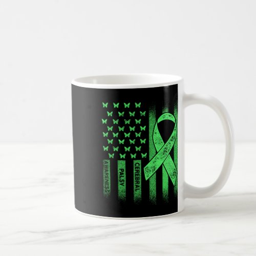 Cerebral Palsy Cp Awareness Usa Flag Warrior Survi Coffee Mug