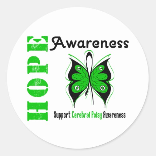 Cerebral Palsy Hope Awareness Classic Round Sticker