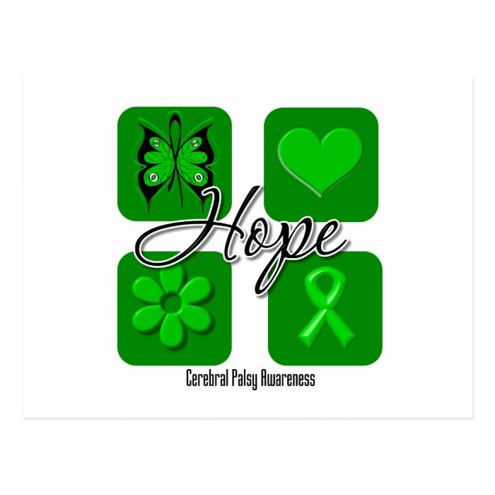 Cerebral Palsy Hope Love Inspire Awareness Post Cards
