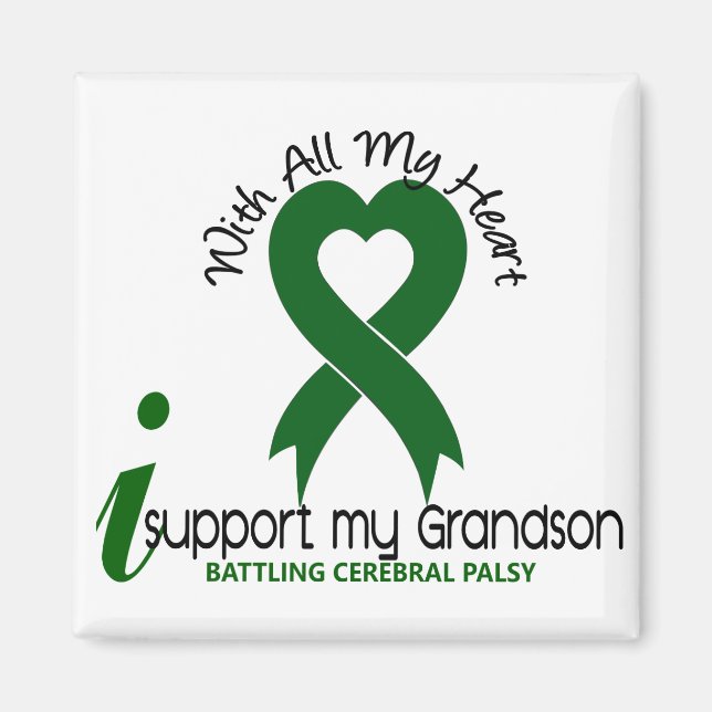 Cerebral Palsy I Support My Grandson Magnet (Front)
