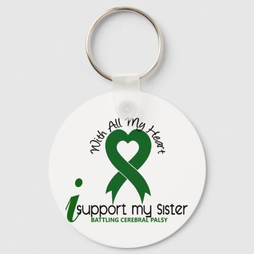 Cerebral Palsy I Support My Sister Keychain