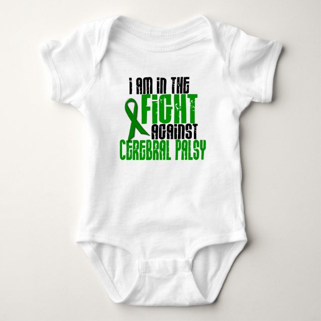 Cerebral Palsy In The Fight 1 Baby Bodysuit (Front)
