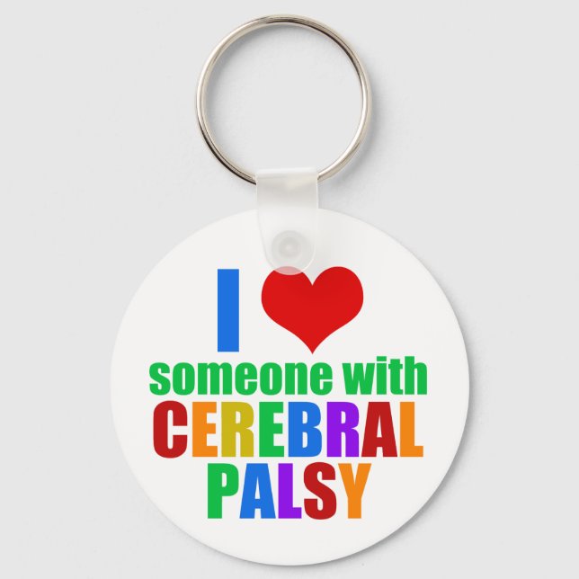 Cerebral Palsy Love Keychain (Front)