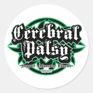 Cerebral Palsy Tribal Classic Round Sticker