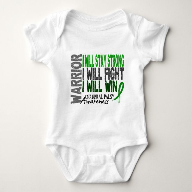 Cerebral Palsy Warrior Baby Bodysuit (Front)