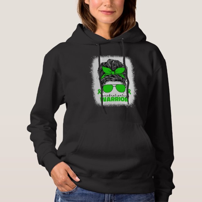 Cerebral Palsy Warrior For Women Mom Mama Cp Aware Hoodie (Front)