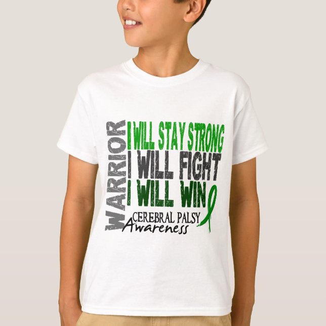 Cerebral Palsy Warrior T-Shirt (Front)