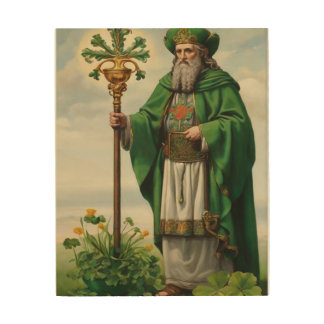ceremonial aspect of the Day of Saint Patrick Wood Wall Art
