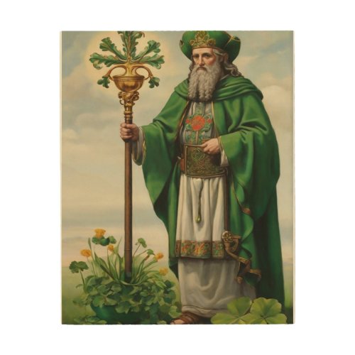 ceremonial aspect of the Day of Saint Patrick Wood Wall Art